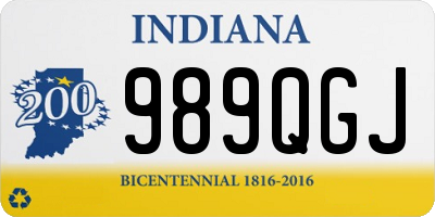 IN license plate 989QGJ