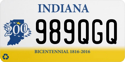 IN license plate 989QGQ