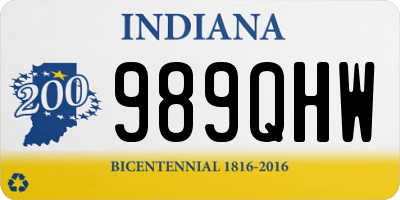 IN license plate 989QHW