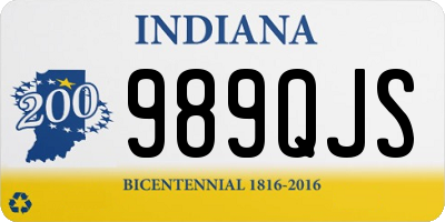 IN license plate 989QJS