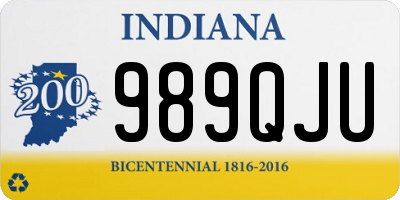 IN license plate 989QJU
