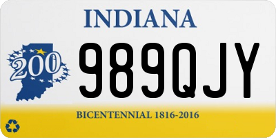 IN license plate 989QJY