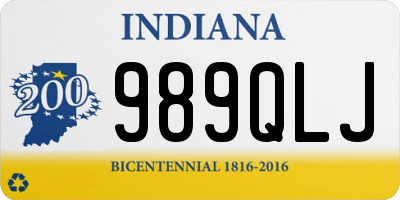 IN license plate 989QLJ