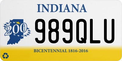 IN license plate 989QLU