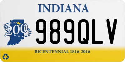 IN license plate 989QLV