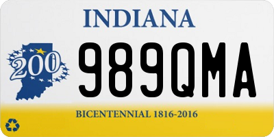 IN license plate 989QMA