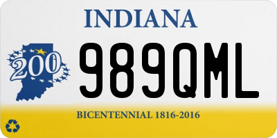 IN license plate 989QML