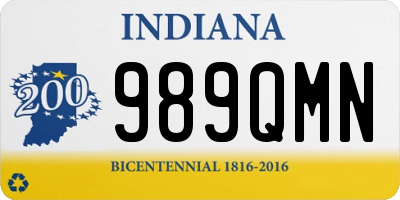 IN license plate 989QMN