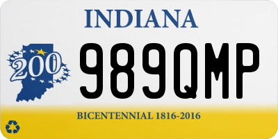 IN license plate 989QMP