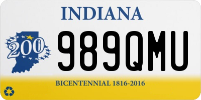 IN license plate 989QMU