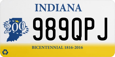 IN license plate 989QPJ