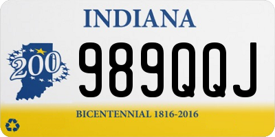 IN license plate 989QQJ