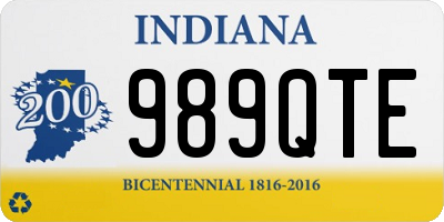 IN license plate 989QTE