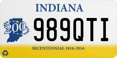 IN license plate 989QTI