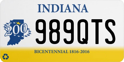 IN license plate 989QTS