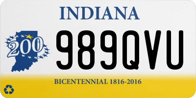 IN license plate 989QVU