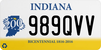 IN license plate 989QVV