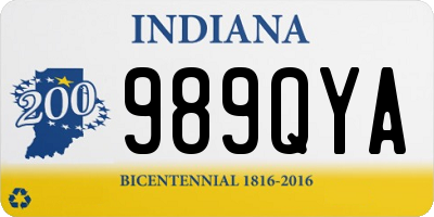 IN license plate 989QYA