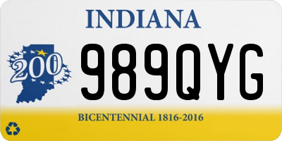 IN license plate 989QYG