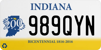 IN license plate 989QYN