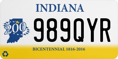 IN license plate 989QYR