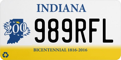 IN license plate 989RFL