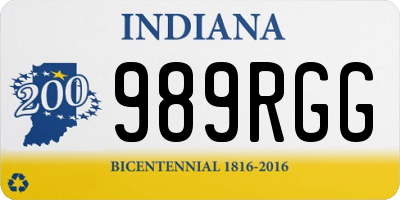 IN license plate 989RGG