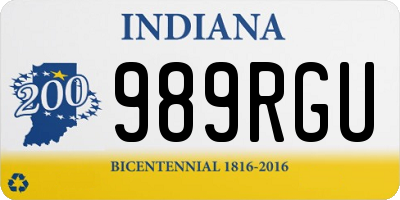 IN license plate 989RGU