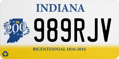 IN license plate 989RJV