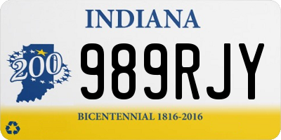 IN license plate 989RJY