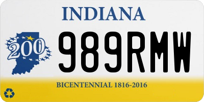 IN license plate 989RMW