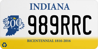 IN license plate 989RRC