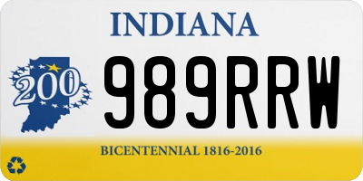 IN license plate 989RRW