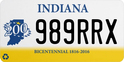 IN license plate 989RRX