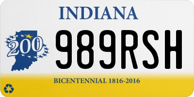 IN license plate 989RSH