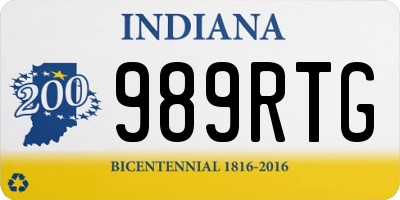 IN license plate 989RTG