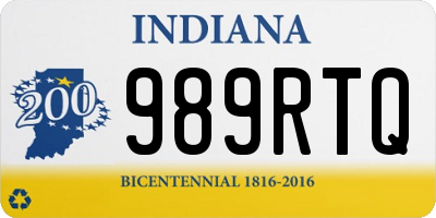 IN license plate 989RTQ