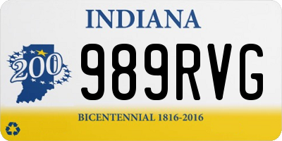 IN license plate 989RVG