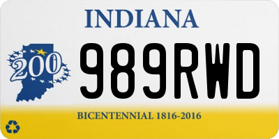 IN license plate 989RWD