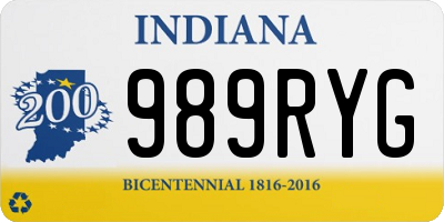 IN license plate 989RYG