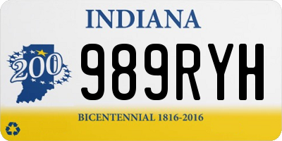 IN license plate 989RYH
