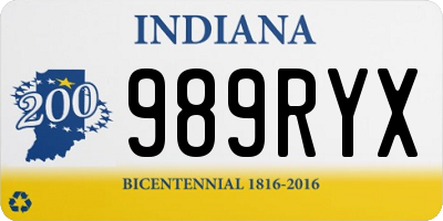 IN license plate 989RYX