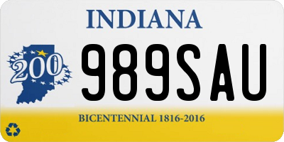 IN license plate 989SAU