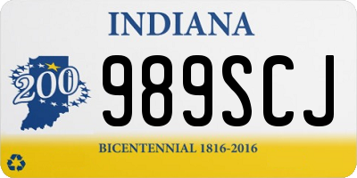IN license plate 989SCJ