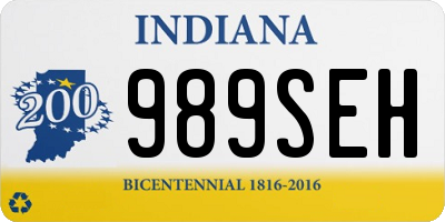 IN license plate 989SEH