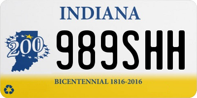 IN license plate 989SHH