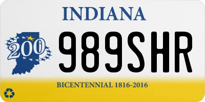 IN license plate 989SHR