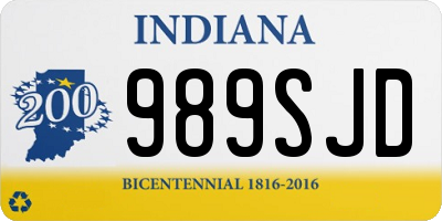 IN license plate 989SJD