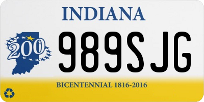 IN license plate 989SJG