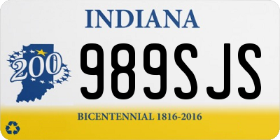 IN license plate 989SJS